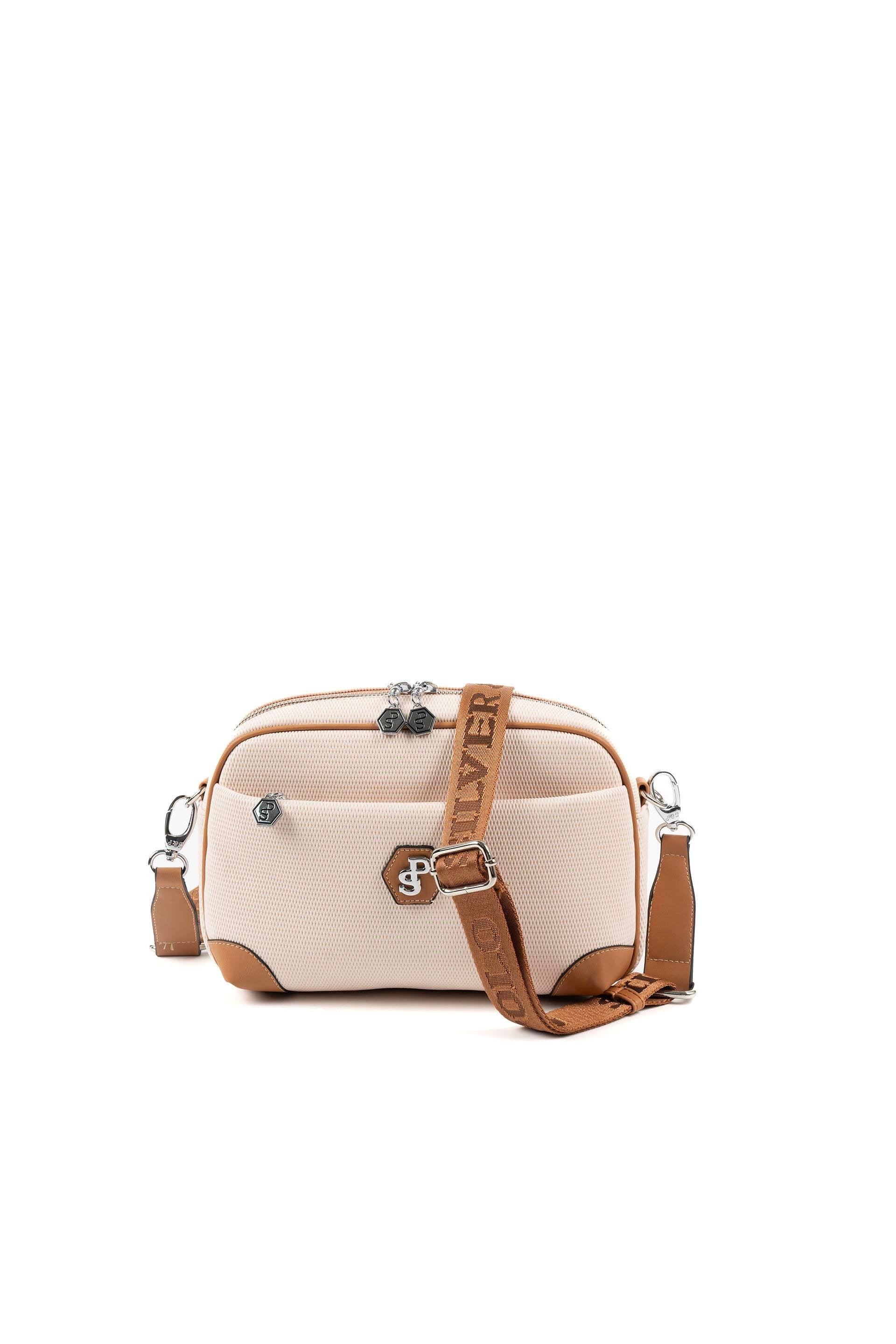 Silver & Polo Bej - A.Taba SP1094 Kadın Çapraz Çanta