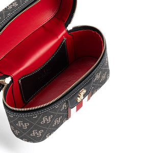 Silver & Polo Füme - Siyah SP1195 Kadın Makyaj,el Ve Çapraz Çantası