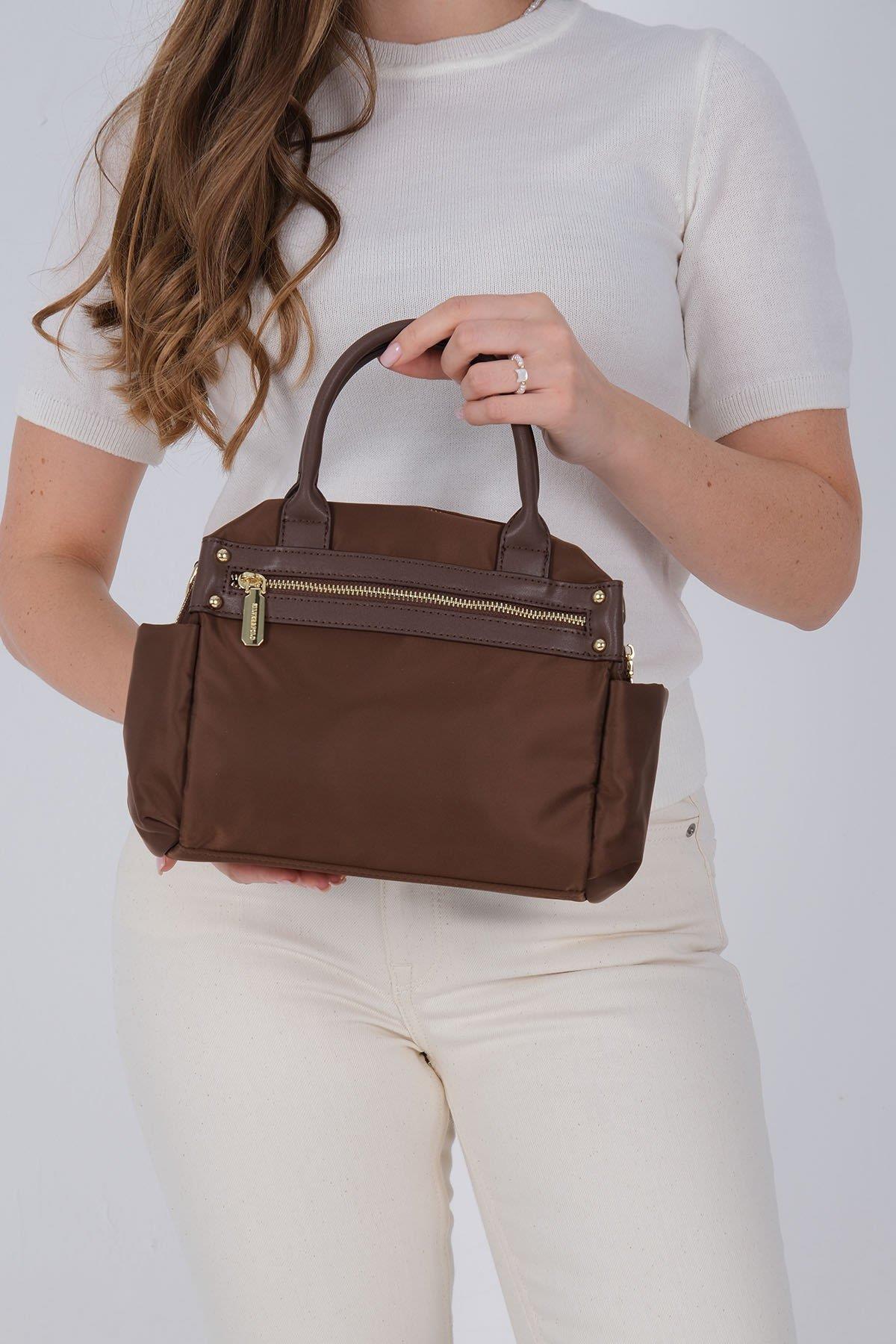 Silver & Polo SP1219 Kadın El Çantası Kahve