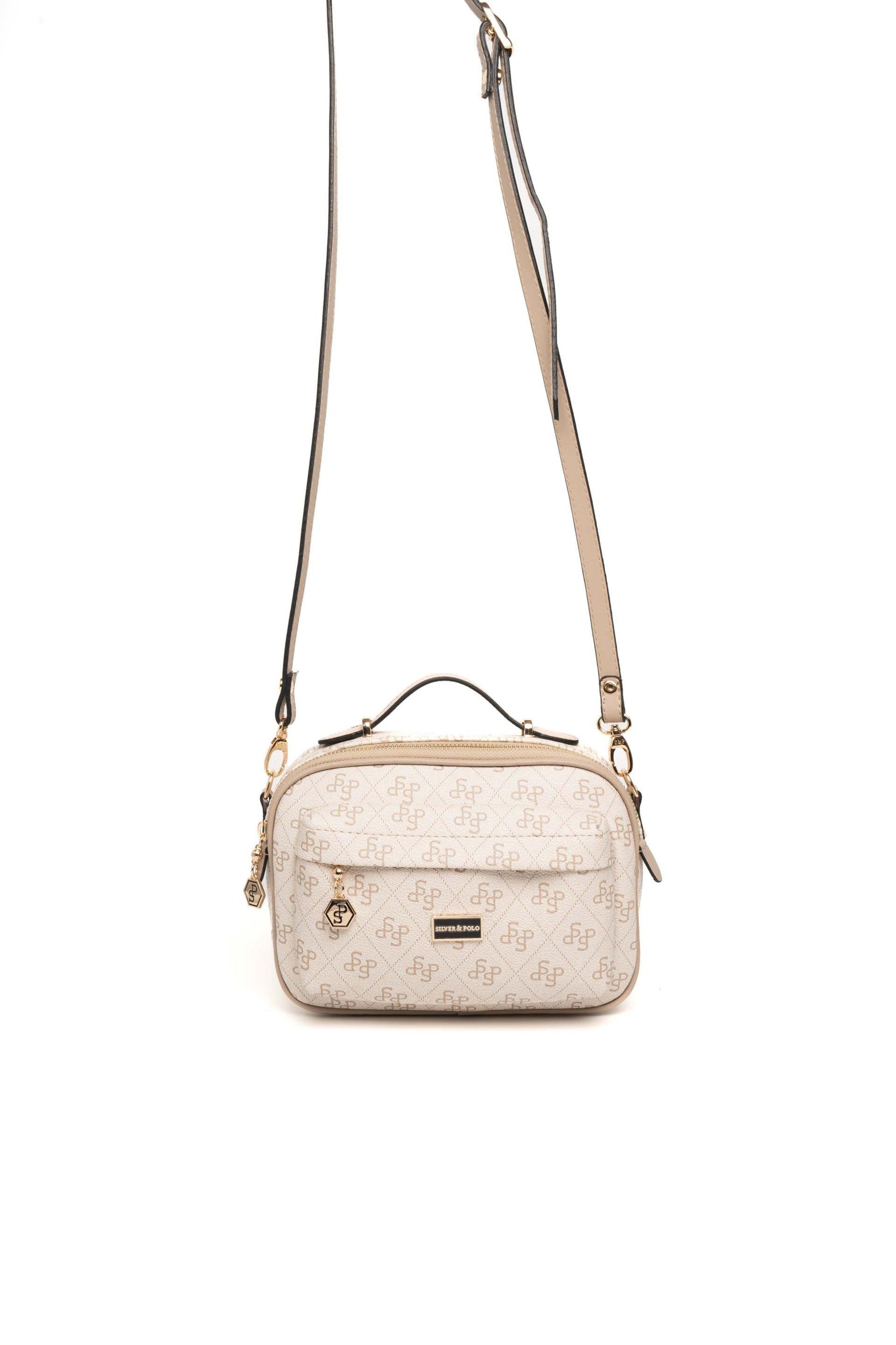 Silver & Polo Bej - Kum SP1186 Kadın Çapraz Çanta