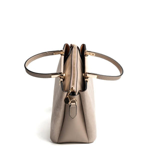 Silver & Polo SP913 Kadın El Çantası Süet Bej-Kum