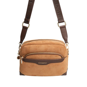 Silver & Polo SP1201 Kadın Çapraz Çanta Süet Taba-Kahve