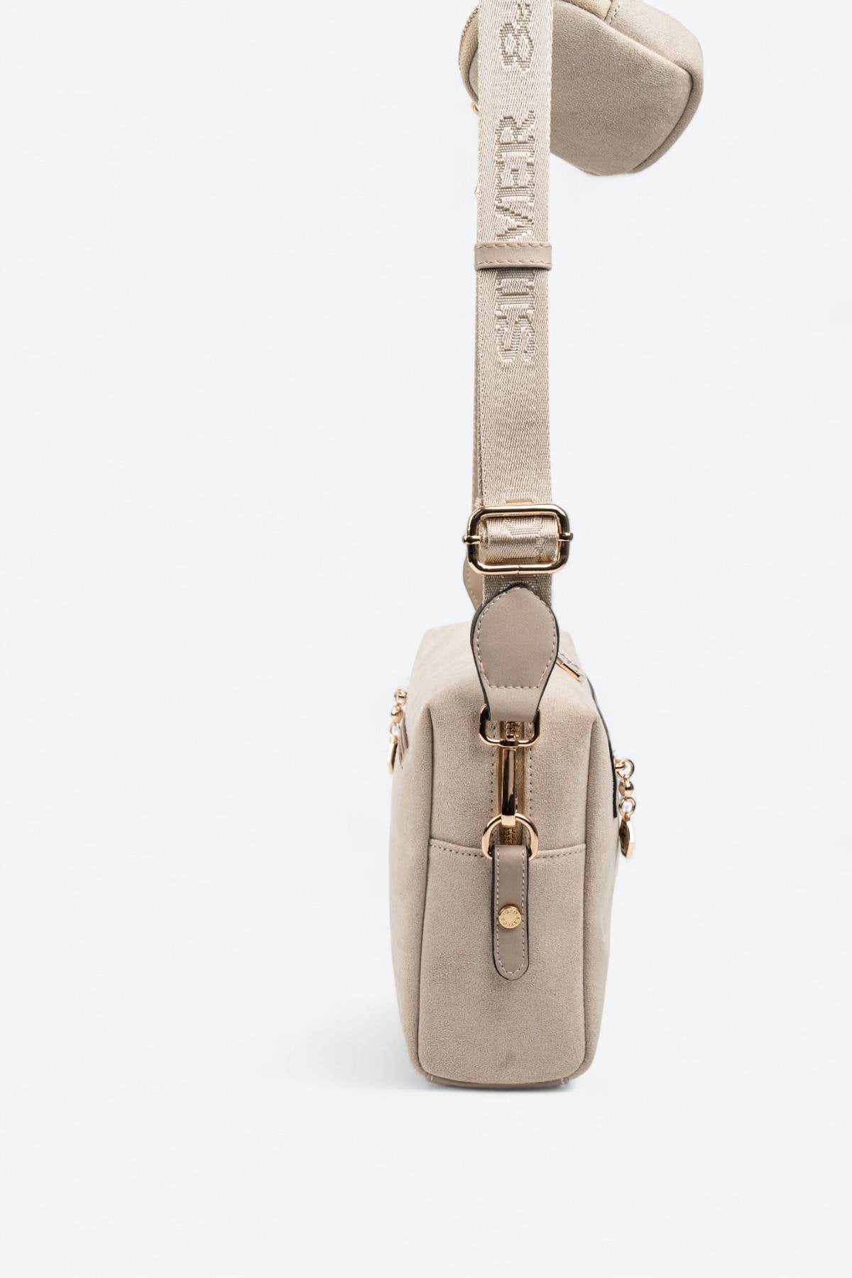 Silver & Polo SP1038 Kadın Çapraz Çanta Bej-Kum