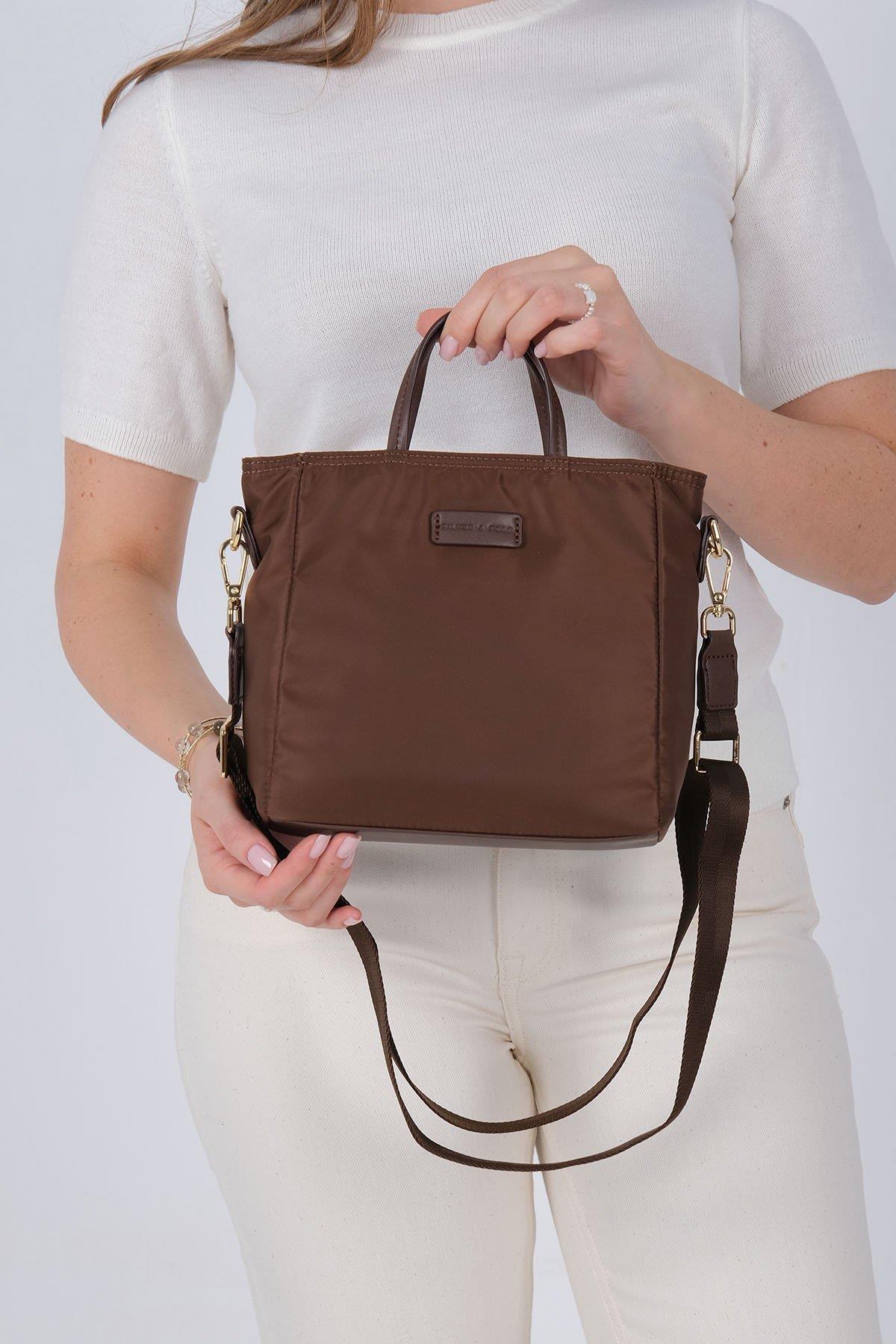 Silver & Polo SP1225 Kadın El Çantası Kahve