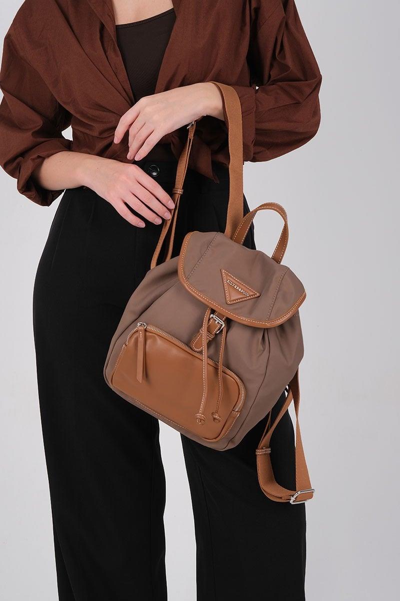 Silver & Polo SP1231 Kadın Sırt Çantası Kahve-Taba