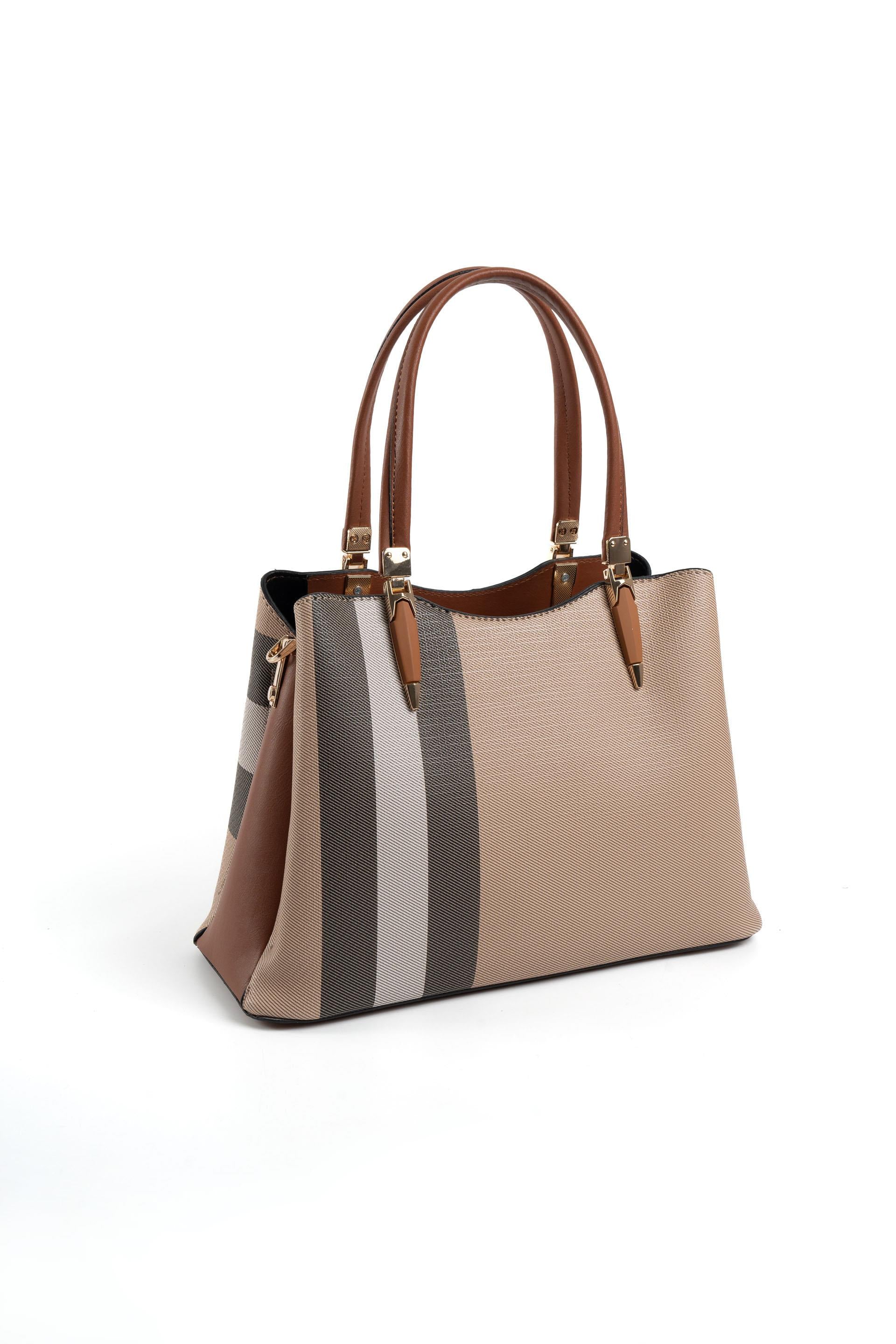 Silver & Polo Bej - Taba SP1205 Kadın El Çantası