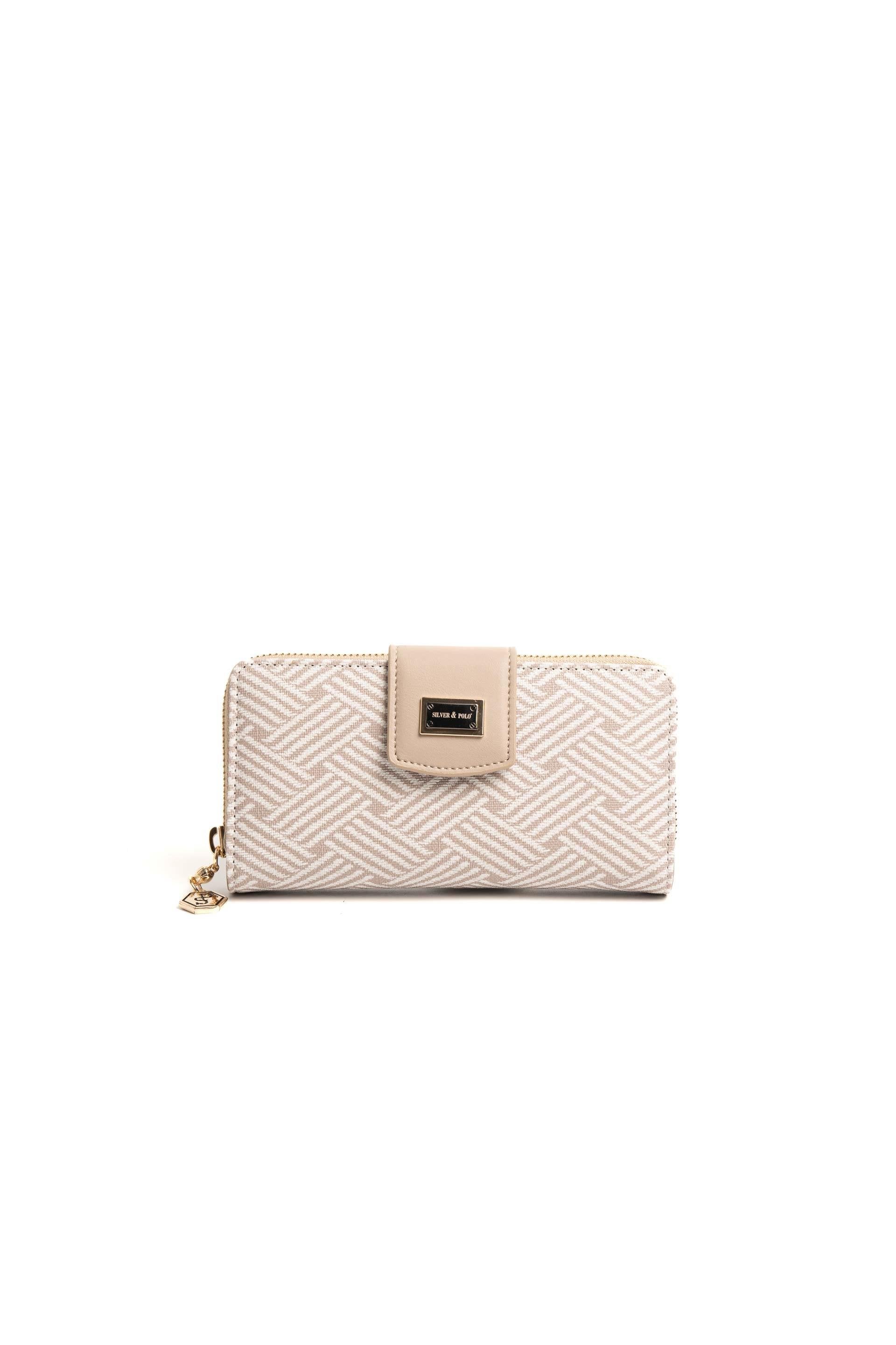 Silver & Polo Bej - Kum SP928 Kadın Cüzdan & Kartlık