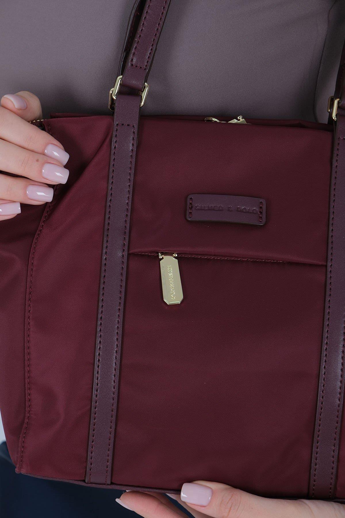 Silver & Polo SP1215 Kadın Omuz Çantası Bordo