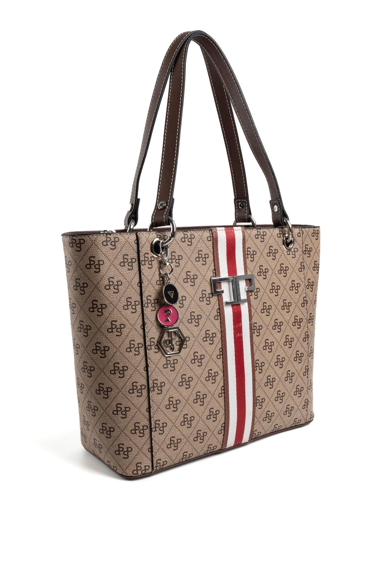 Silver & Polo Koyu Bej - Kahve SP1176 Kadın Omuz Çantası