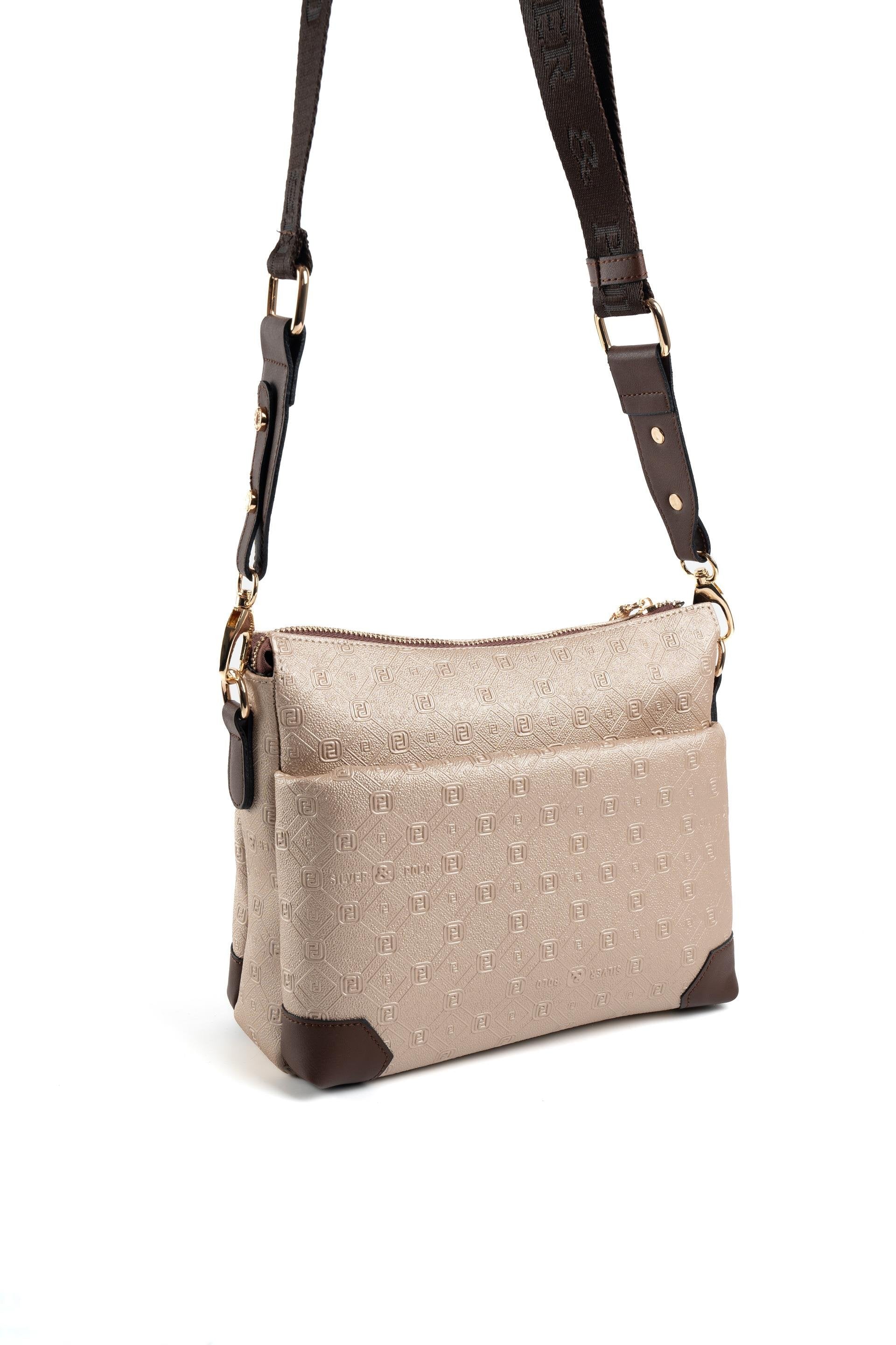 Silver & Polo Nut - Kahve SP1110 Kadın Çapraz Çanta