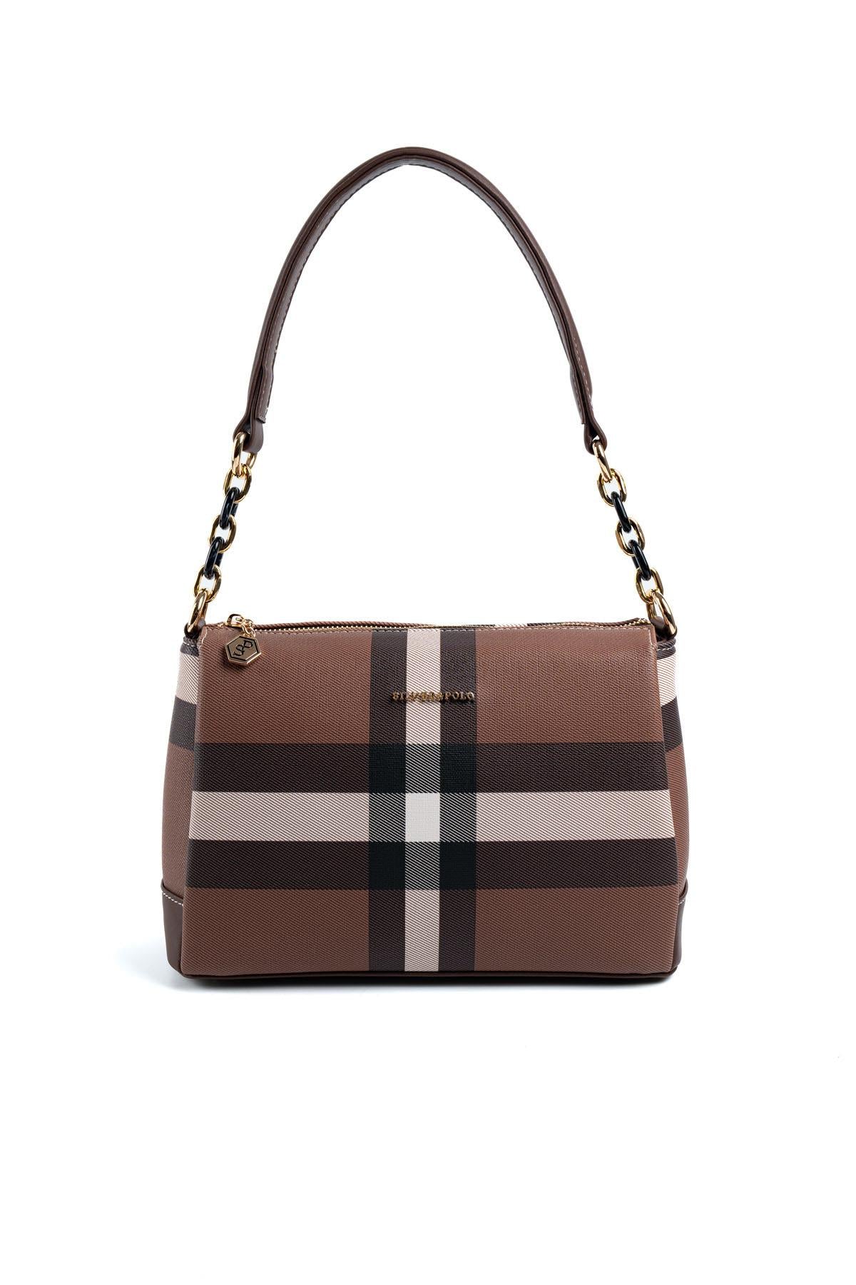 Silver & Polo Koyu Kahve SP910 Kadın Çapraz Çanta