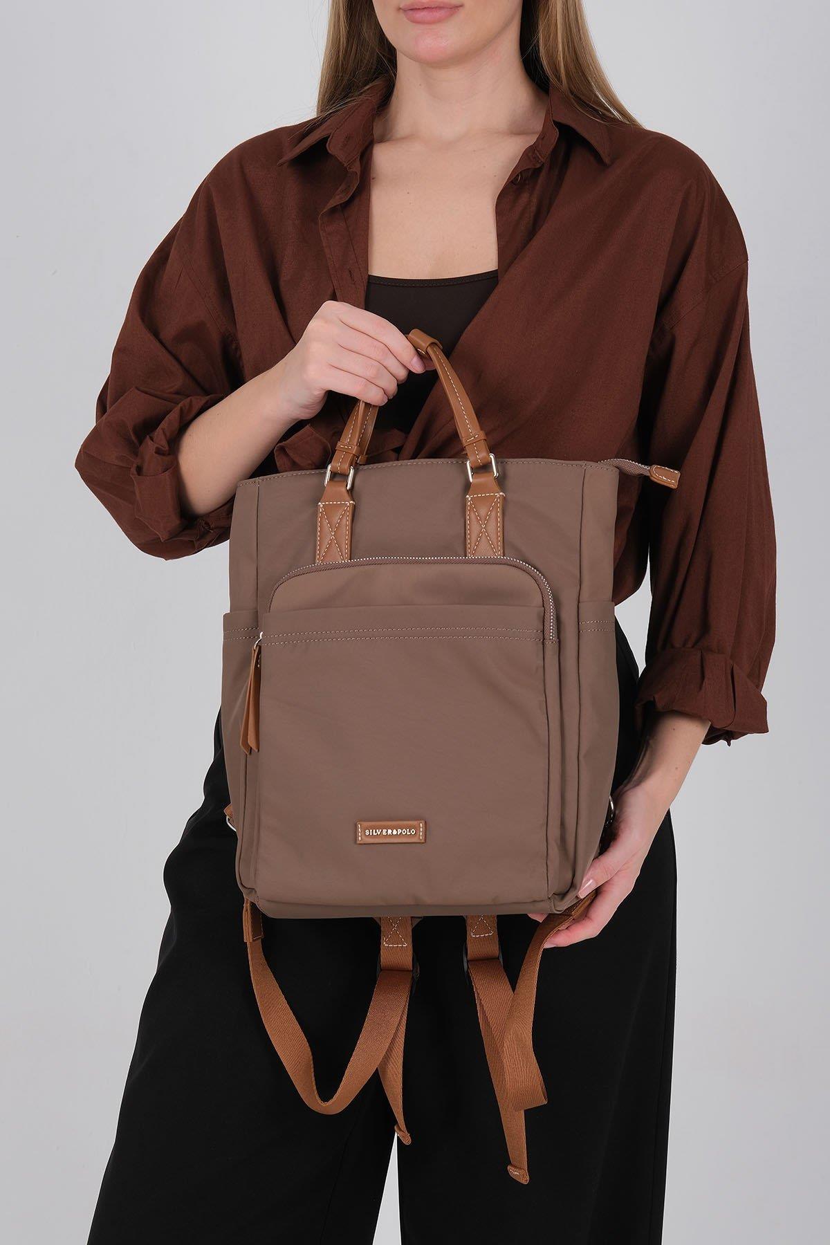 Silver & Polo SP1226 Kadın El Çantası Kahve-Taba