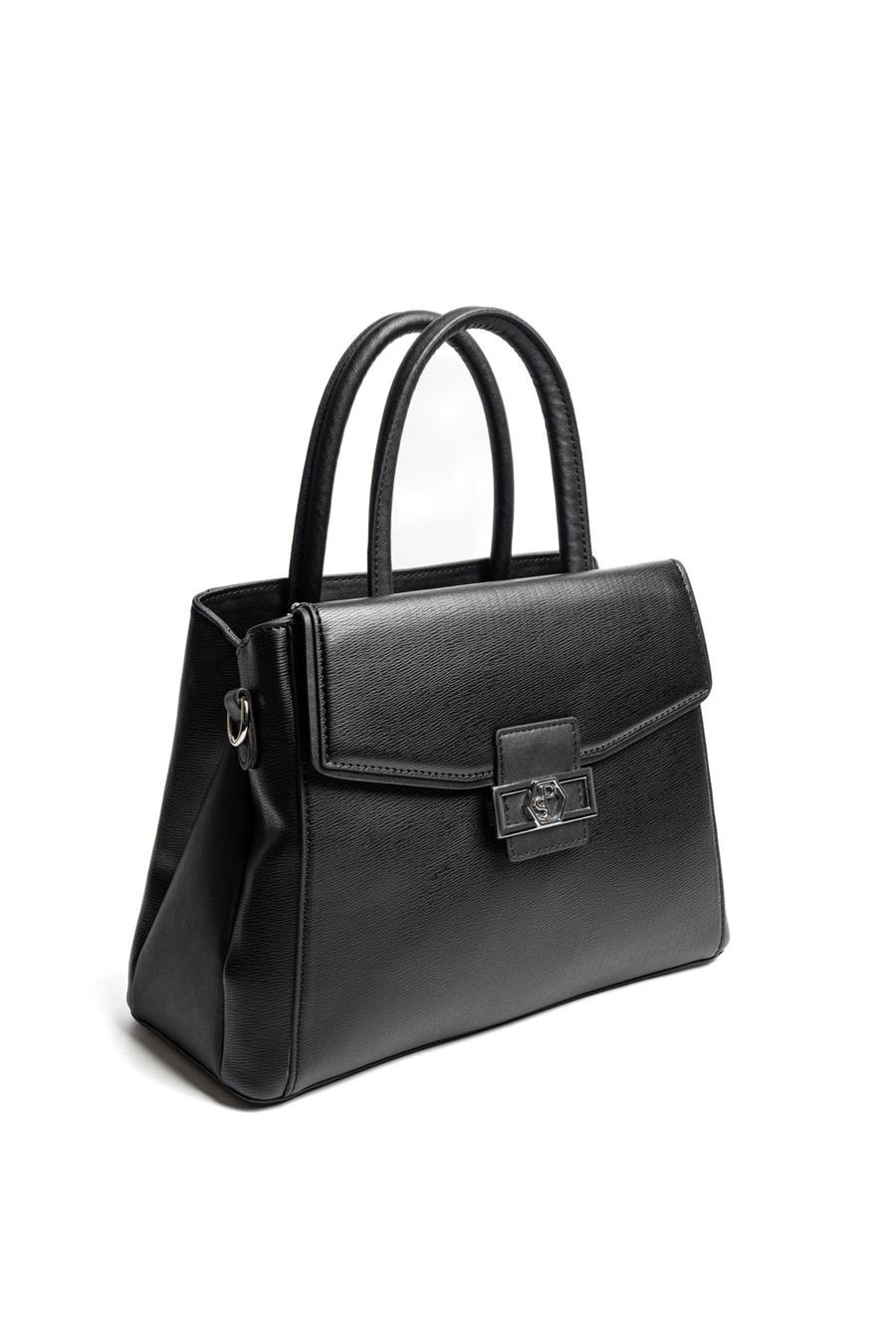 Silver & Polo SP1264 Kadın El Çantası Düz Siyah
