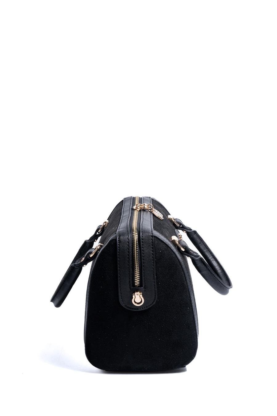 Silver & Polo SP1091 Kadın El Çantası Süet Siyah