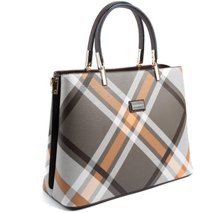 Silver & Polo Haki - Kahve SP924 Kadın El Çantası