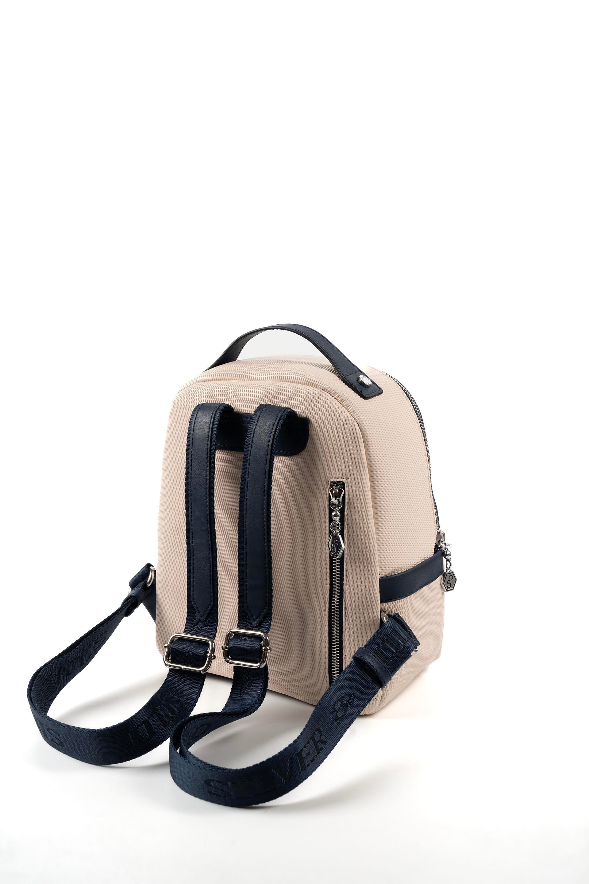 Silver & Polo Bej - Laci SP1061 Kadın Sırt Çantası