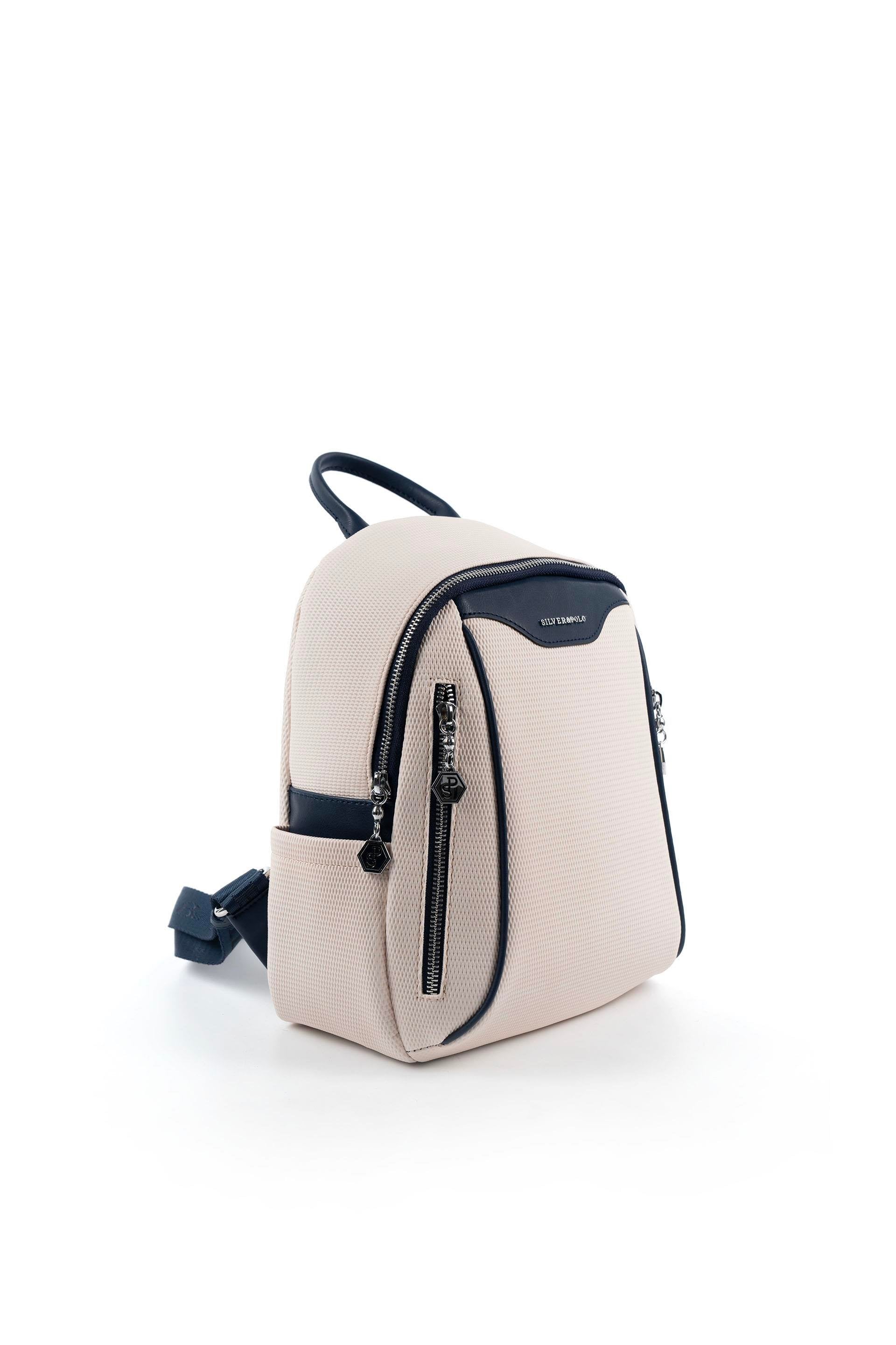 Silver & Polo Bej - Laci SP906 Kadın Sırt Çantası