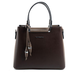 Silver & Polo Kahve - Vizon SP969 Kadın El Çantası