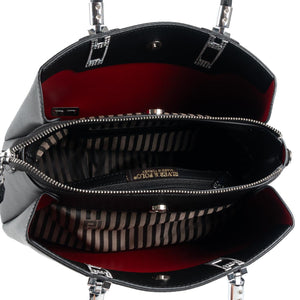 Silver & Polo Platin - Siyah SP1000 Kadın El Çantası