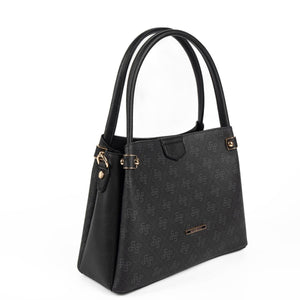 Silver & Polo SP1254 Kadın El Çantası Monogram Siyah