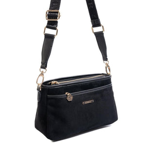 Silver & Polo SP1184 Kadın Çapraz Çanta Süet Siyah