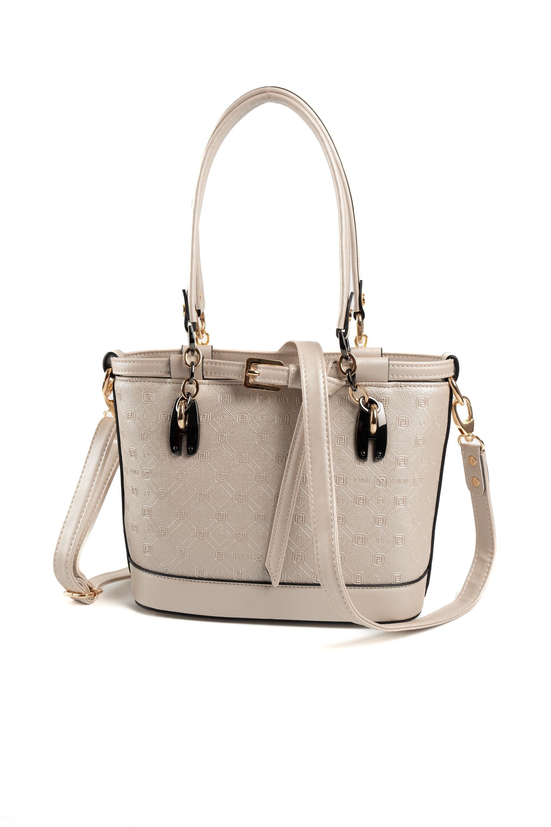 Silver & Polo Bej - S.Bej SP1155 Kadın El Çantası