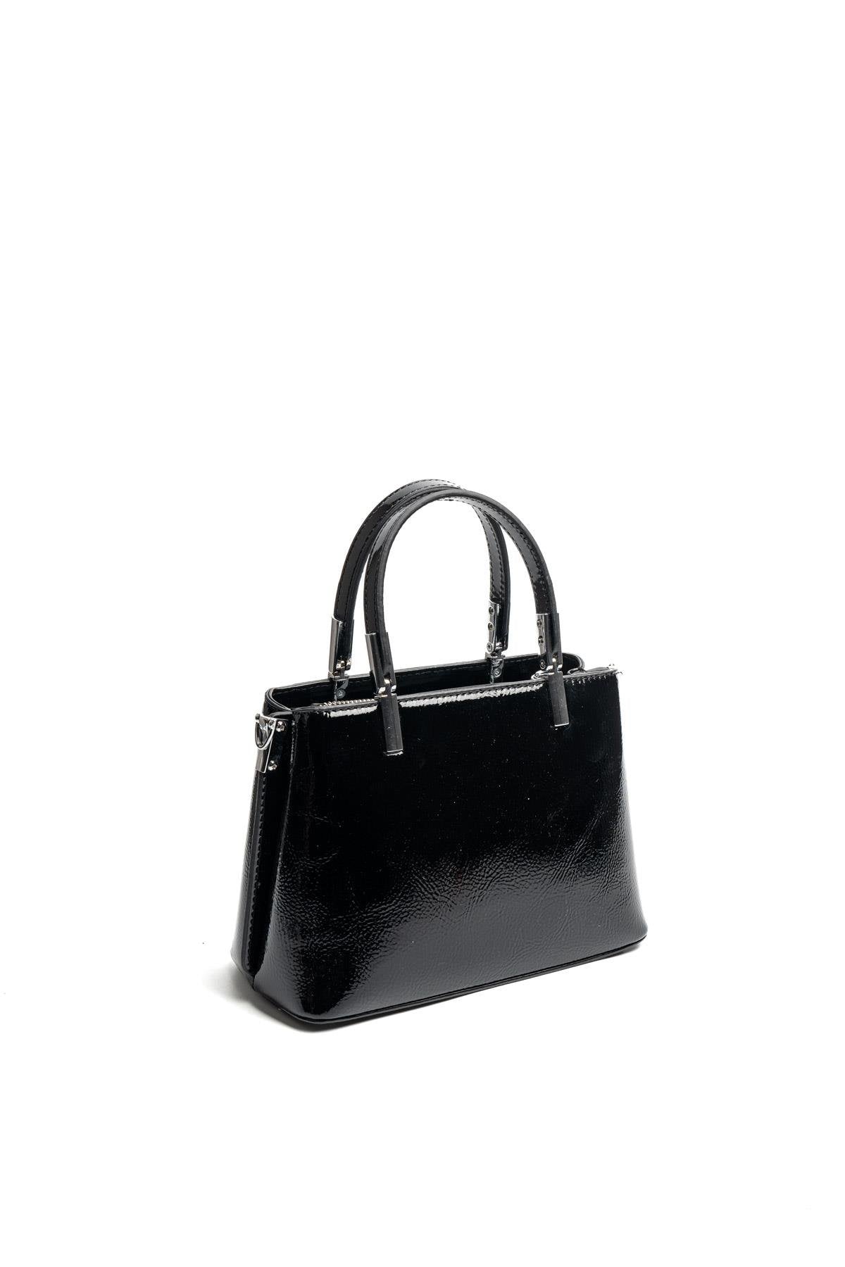 Silver & Polo SP987 Kadın El Çantası Alaska Siyah-Rugan Siyah