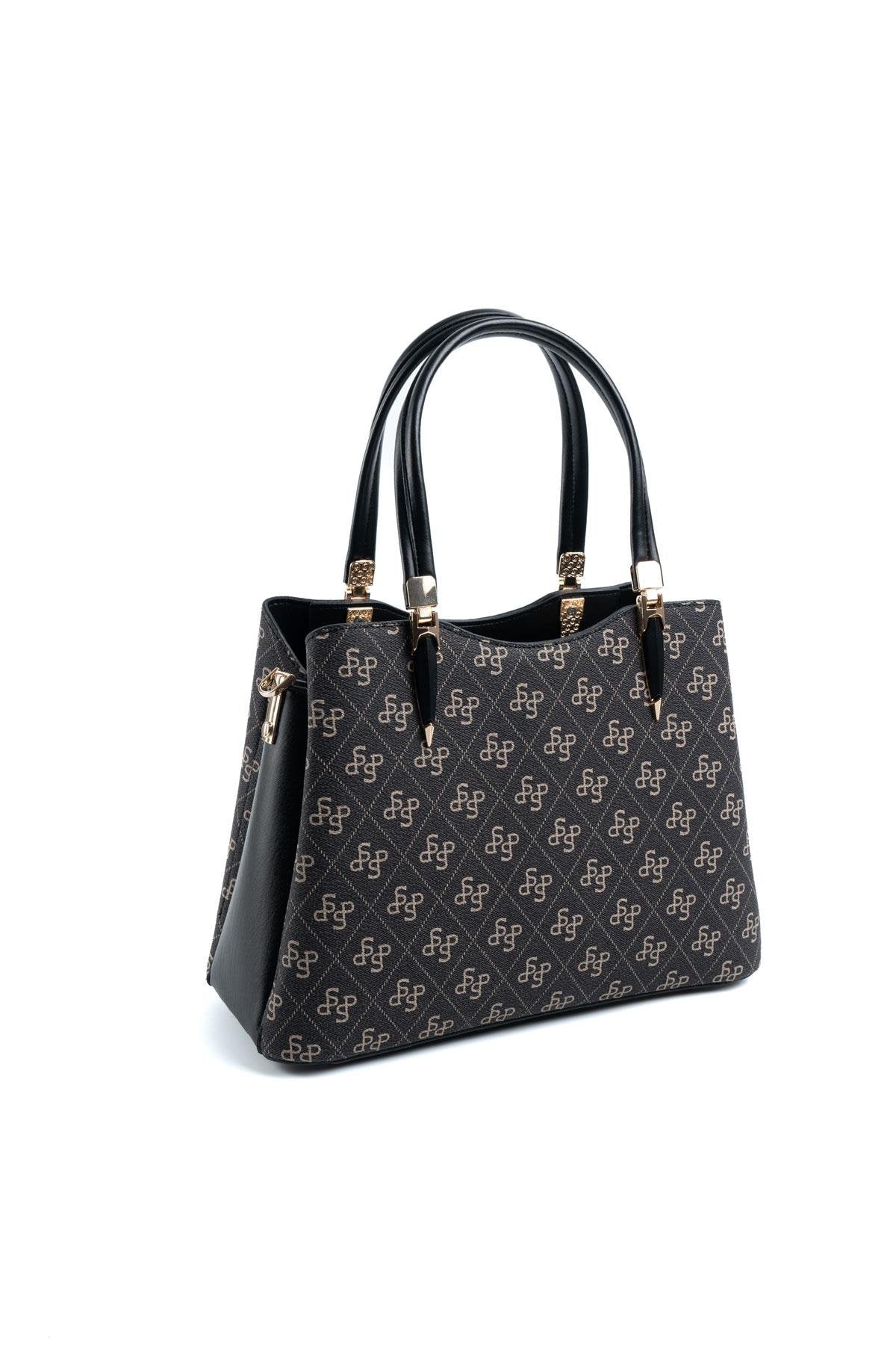 Silver & Polo Füme - Siyah SP1205 Kadın El Çantası