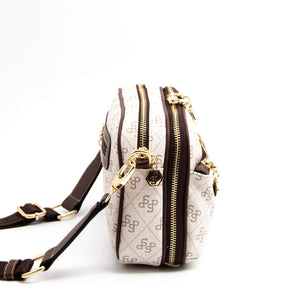 Silver & Polo Bej - Kahve SP1162 Kadın Çapraz Çanta