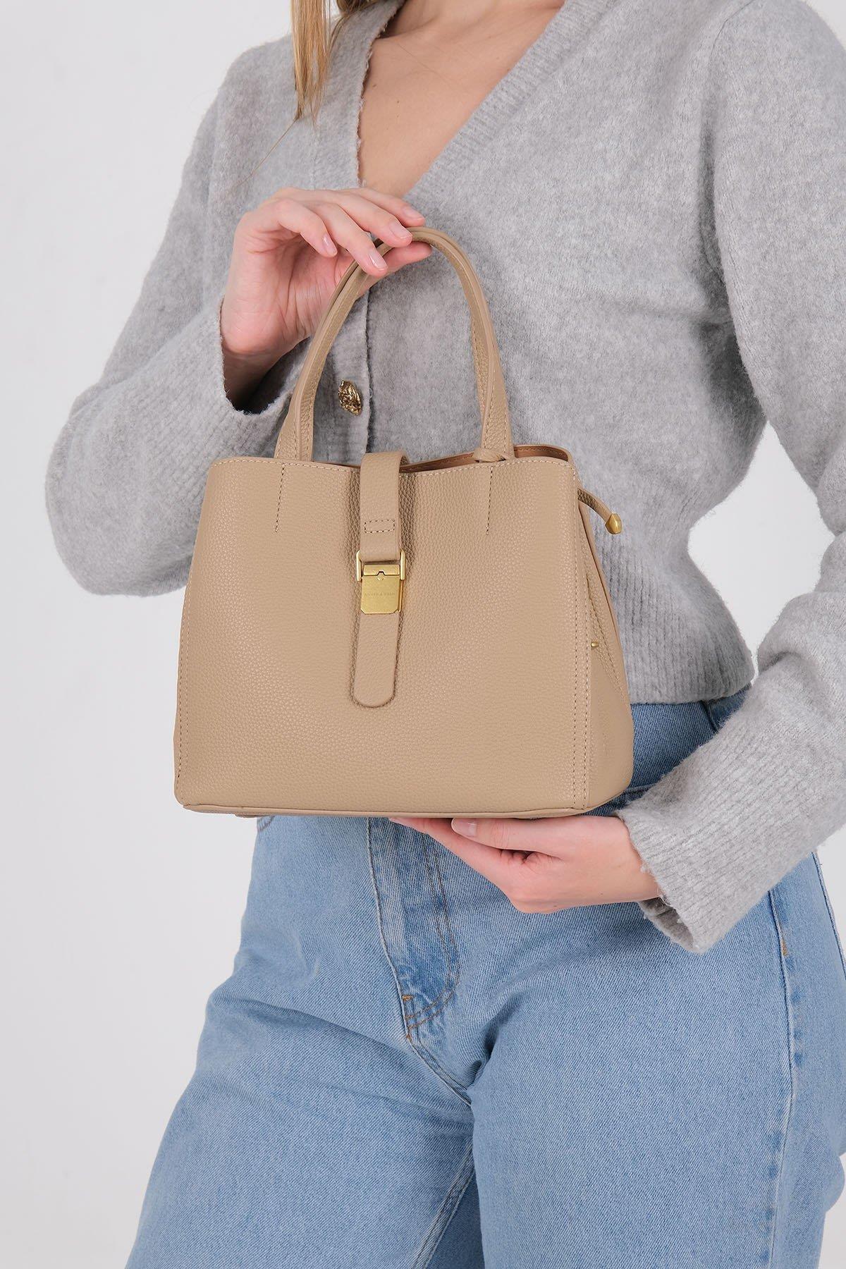 Silver & Polo SP1245 Kadın Omuz Çantası Bej