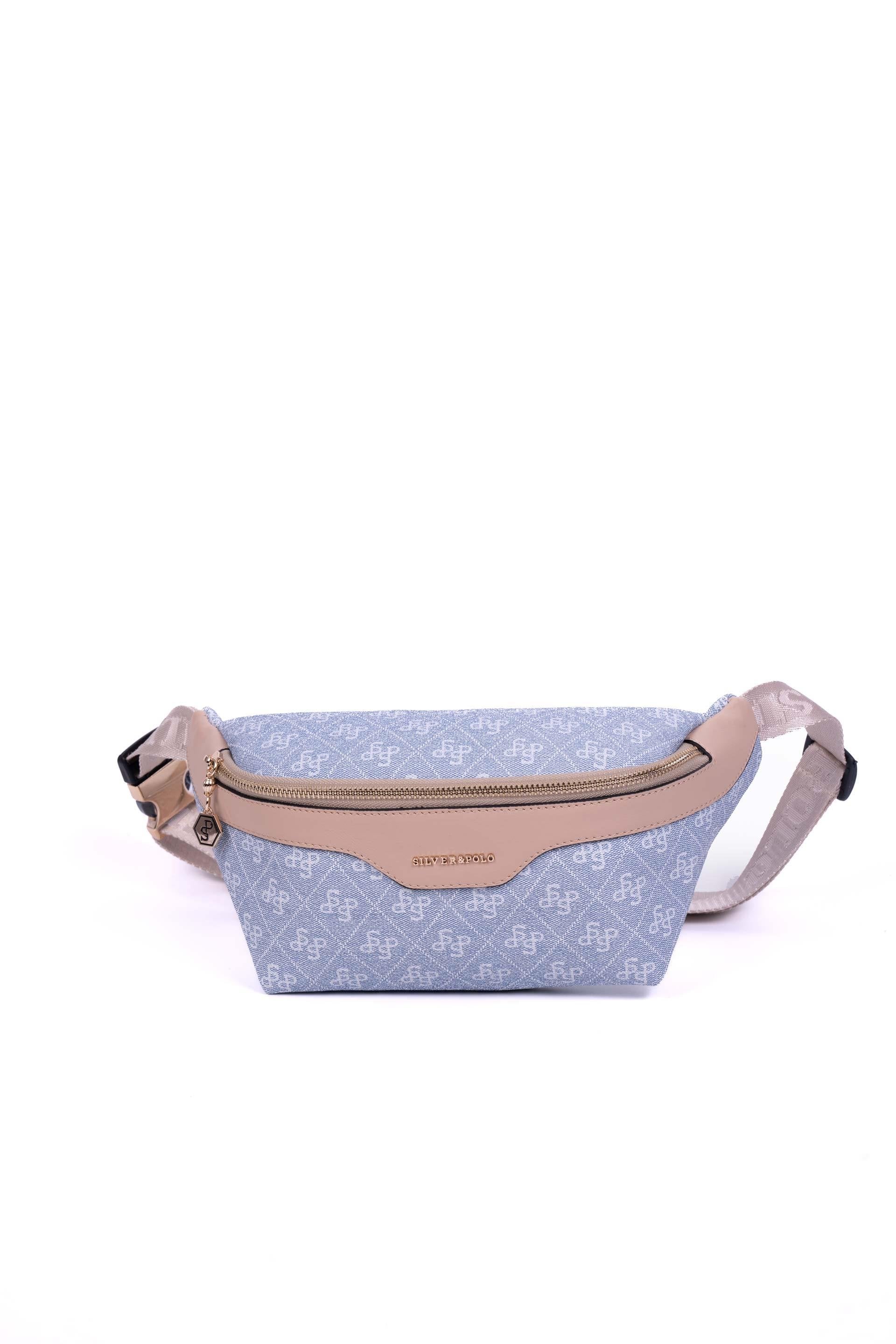 Silver & Polo Mavi - Ten SP1192 Kadın Bel Çantası