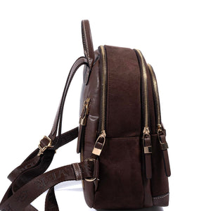 Silver & Polo SP1265 Kadın Sırt Çantası Süet Kahve