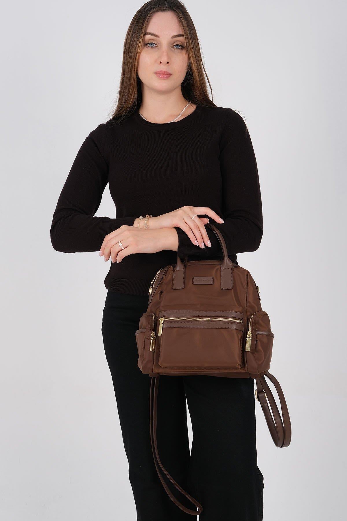 Silver & Polo SP1211 Kadın Sırt Çantası Kahve