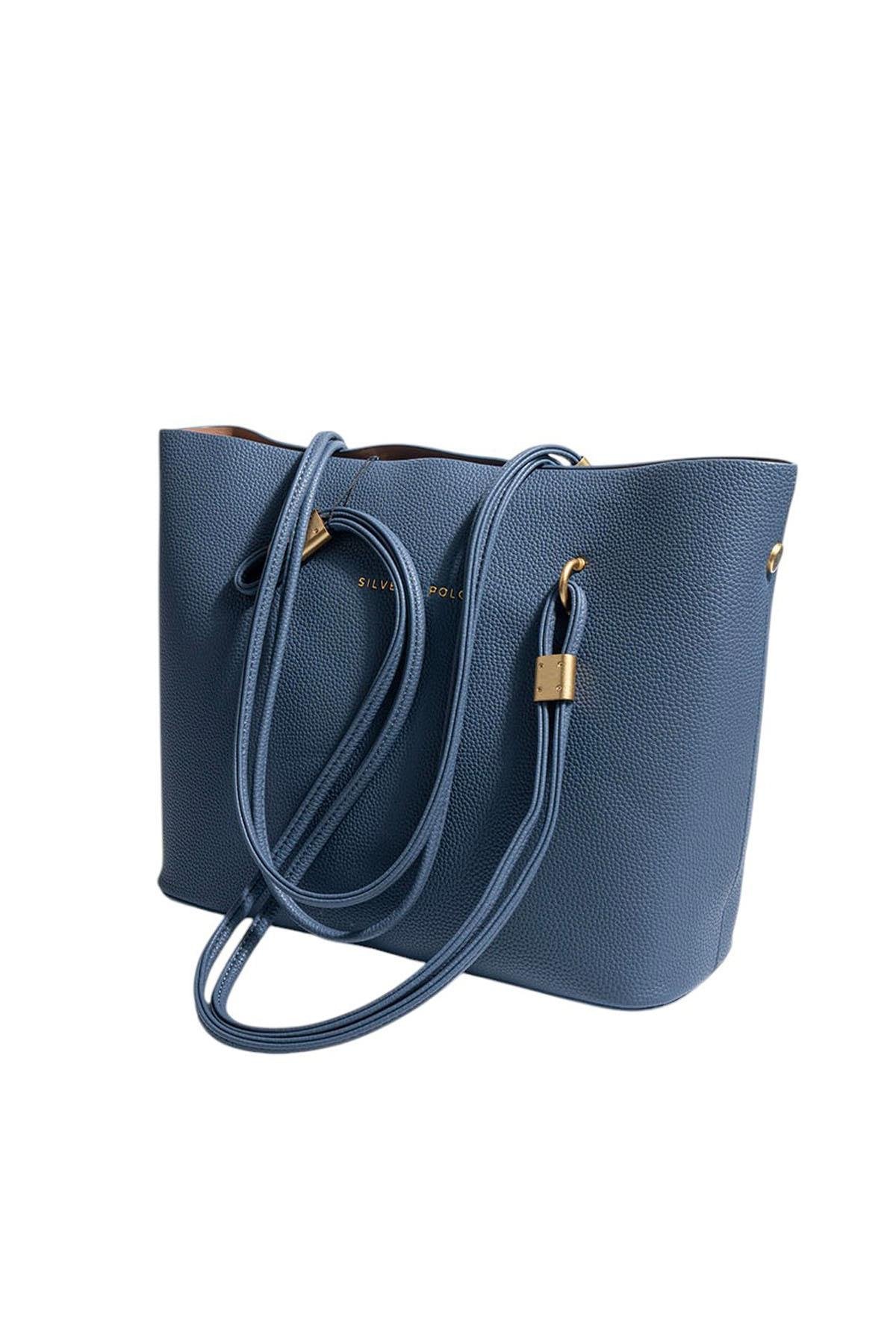 Silver & Polo SP1239 Kadın Omuz Çantası Mavi