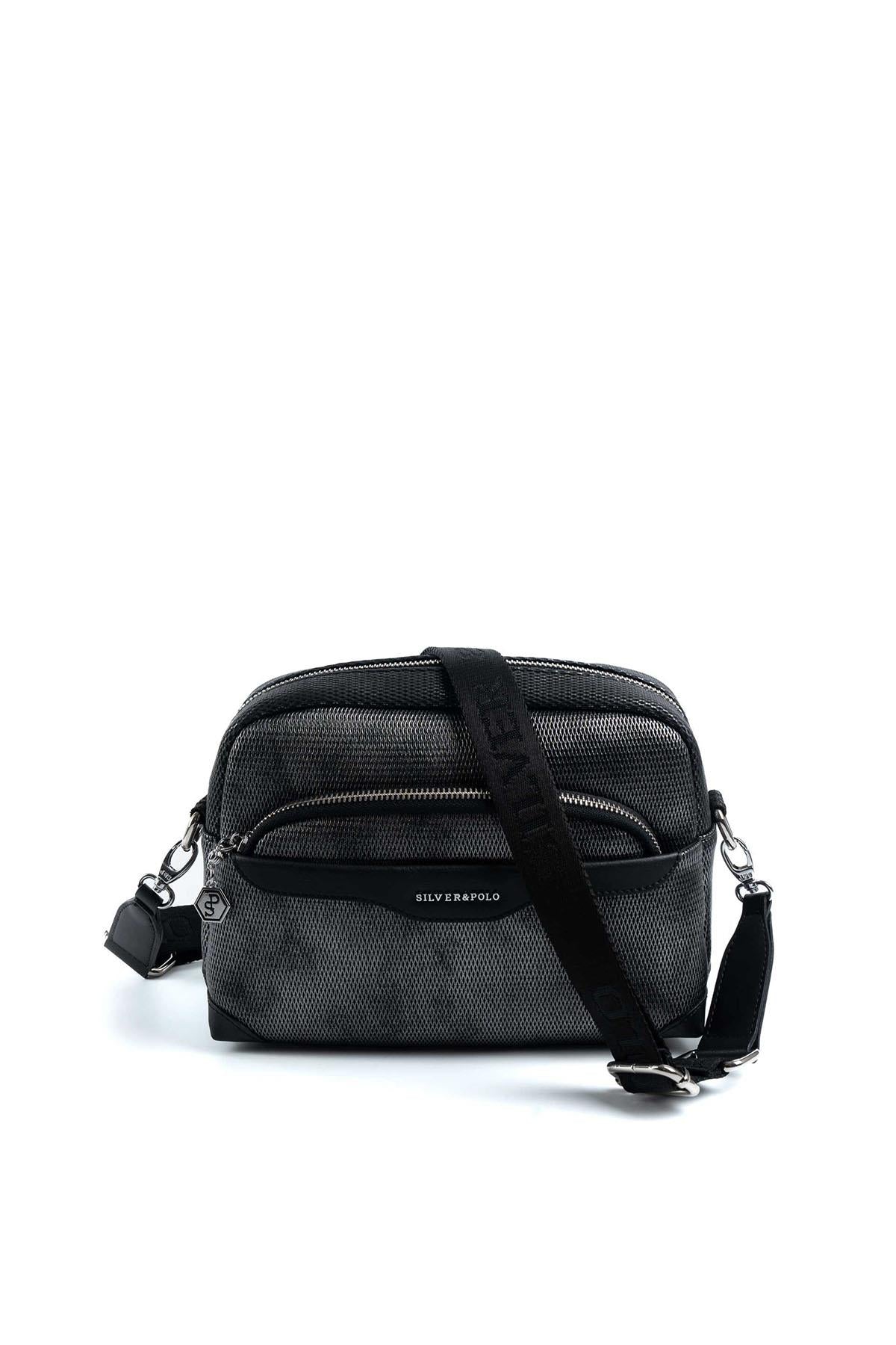 Silver & Polo M.gümüş - Siyah SP1201 Kadın Çapraz Çanta