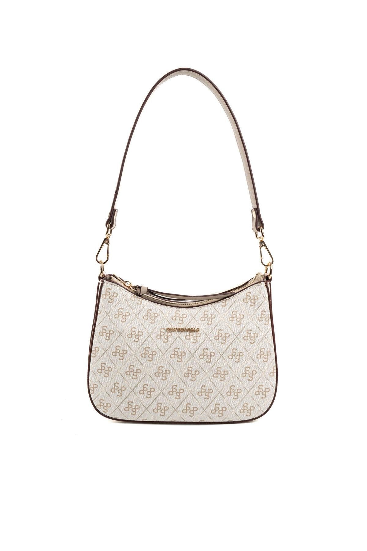 Silver & Polo Bej - Kum SP1259 Omuz Çantası