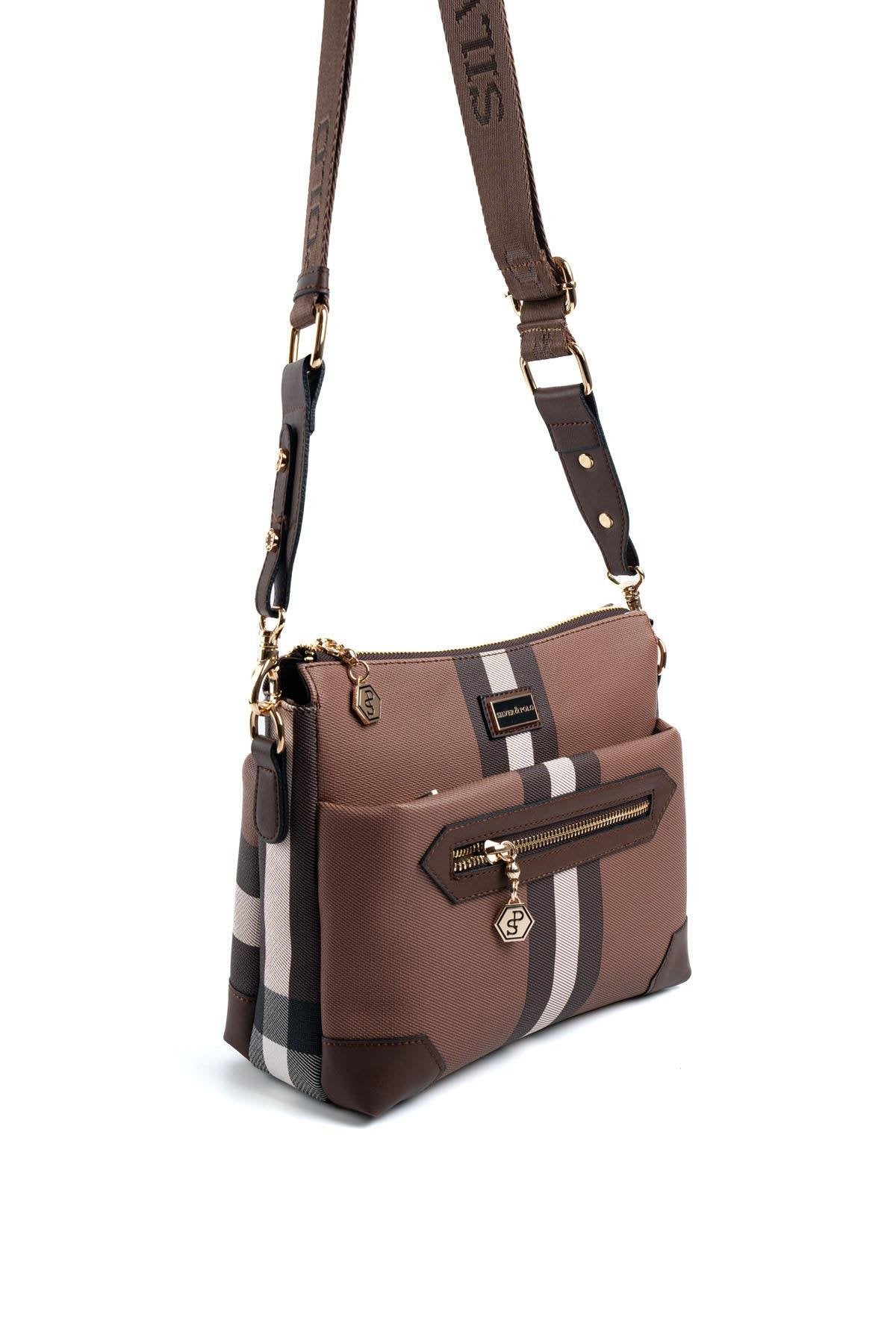 Silver & Polo Koyu Kahve SP1110 Kadın Çapraz Çanta