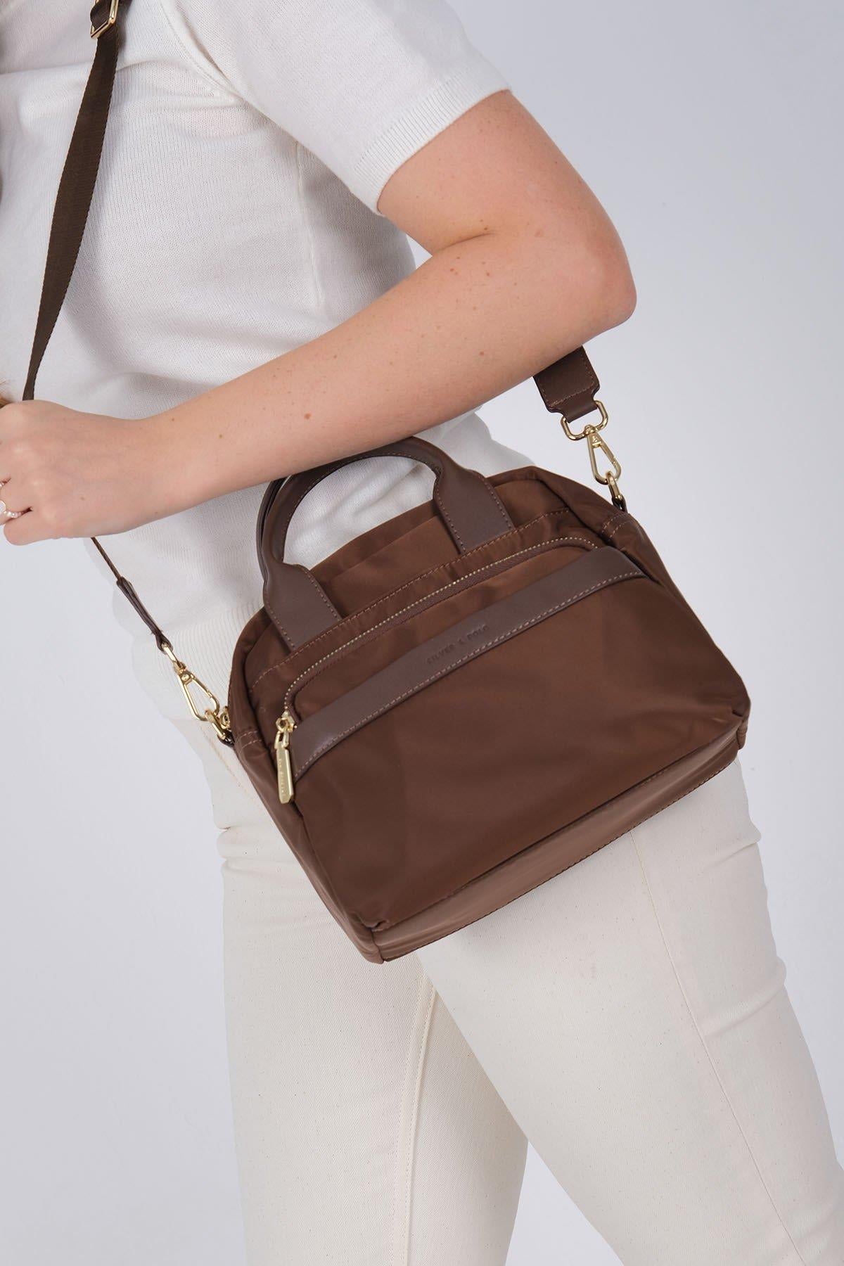 Silver & Polo SP1216 Kadın El Çantası Kahve