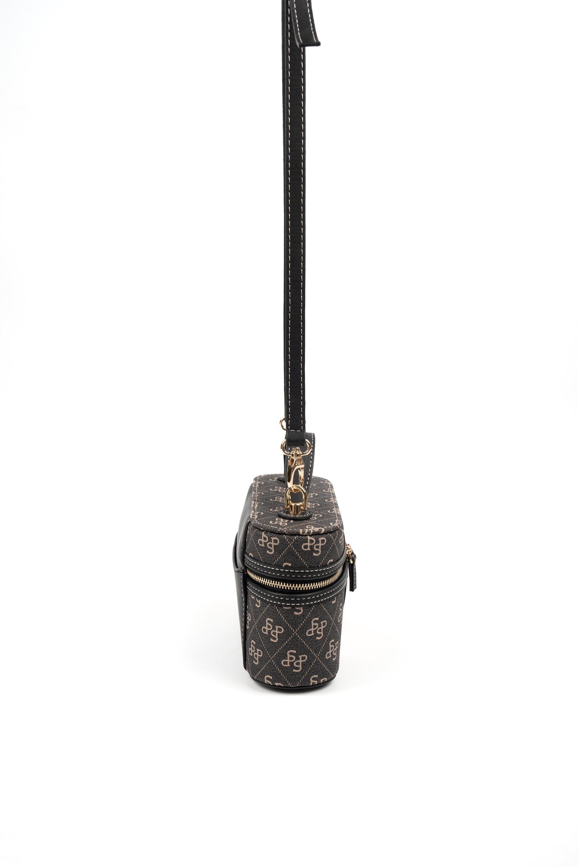 Silver & Polo Füme - Siyah SP1195 Kadın Makyaj,el Ve Çapraz Çantası