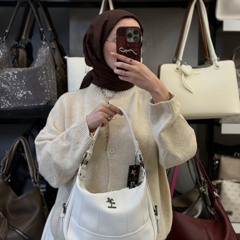 NASBAG Victoria Kumaş Çok Bölmeli Omuz Çantası - 1530 - 58