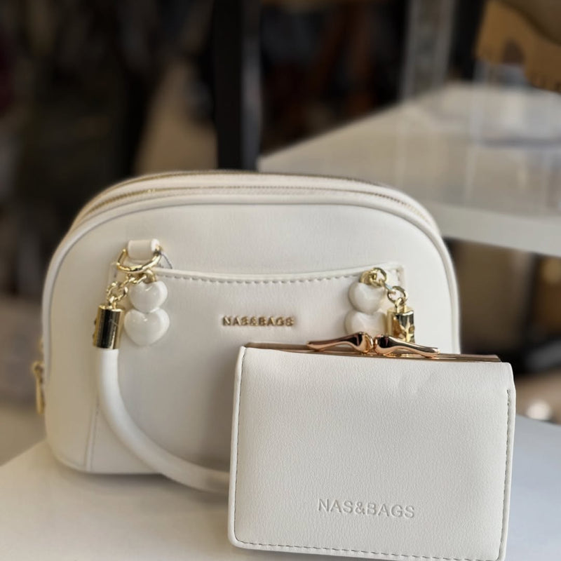 NASBAG Çok Bölmeli Kadın El ve Çapraz Çantası - NS26019 - 1