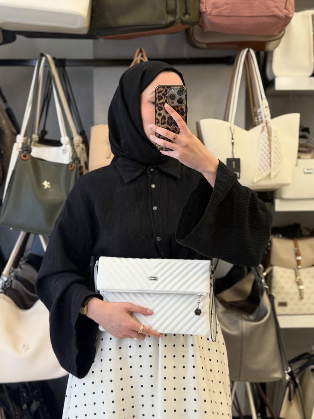Silver & Polo Beyaz Rengi Kapitone Detaylı Clutch & Omuz Çantası - SP1134