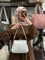 Nas Bag Burslu Klipsli Vintage Omuz ve Çapraz Çanta - 1432
