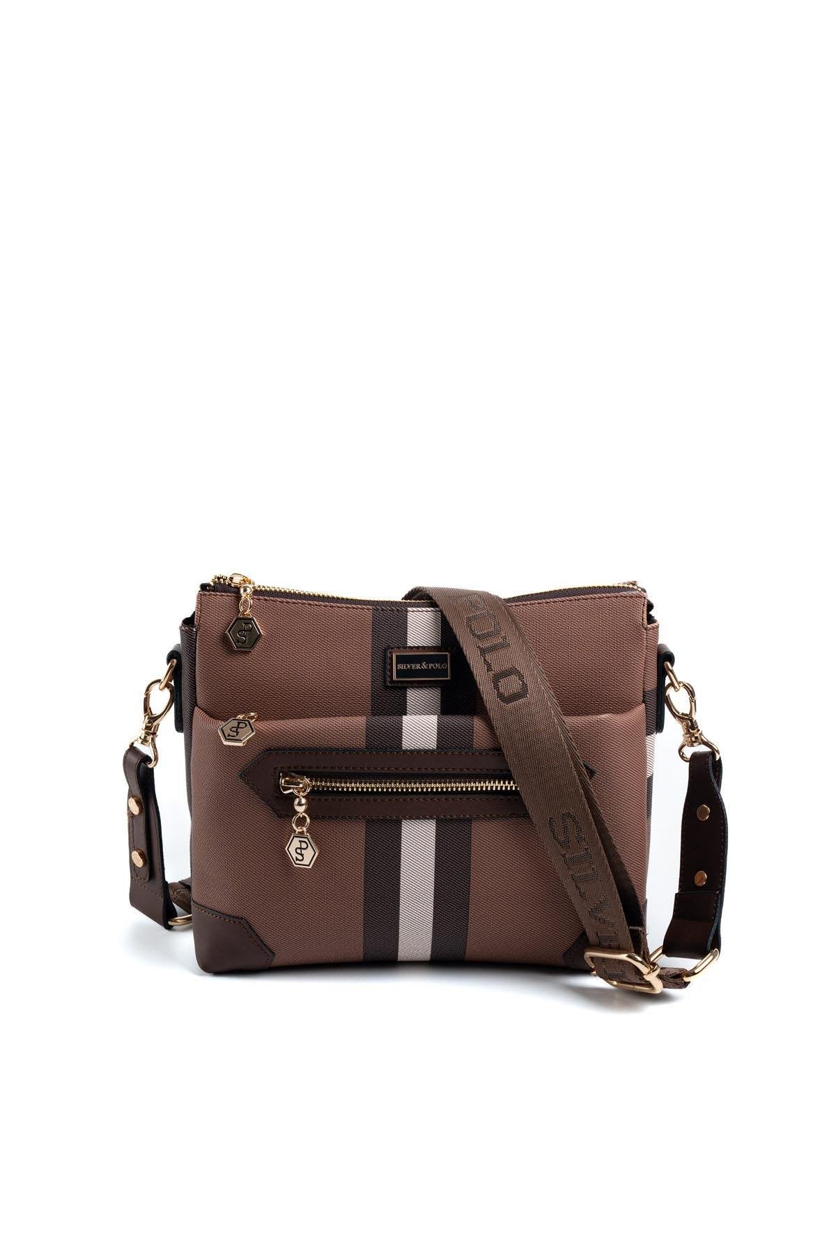 Silver & Polo Koyu Kahve SP1110 Kadın Çapraz Çanta