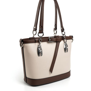 Silver & Polo Bej - Kahve SP1155 Kadın El Çantası