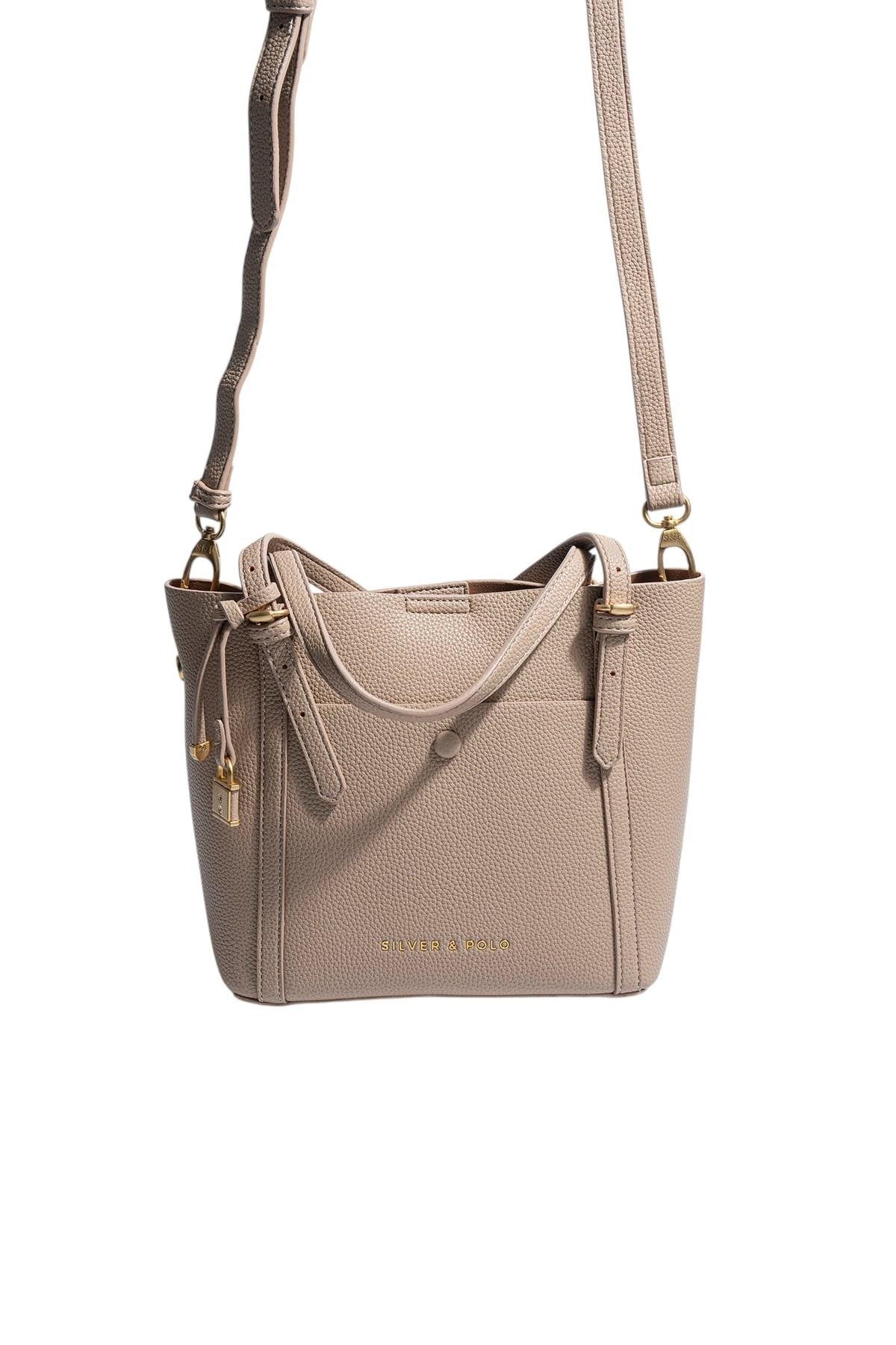 Silver & Polo SP1244 Kadın Omuz Çantası Bej