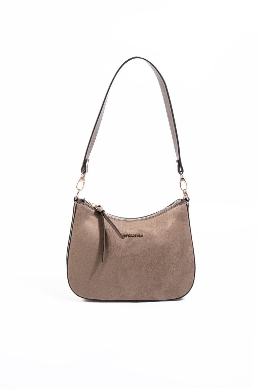 Silver & Polo SP1259 Kadın Omuz Çantası Süet Vizon