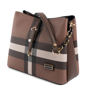 Silver & Polo Koyu Kahve SP974 Kadın Omuz Çantası