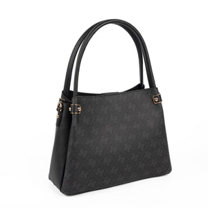 Silver & Polo SP1254 Kadın El Çantası Monogram Siyah