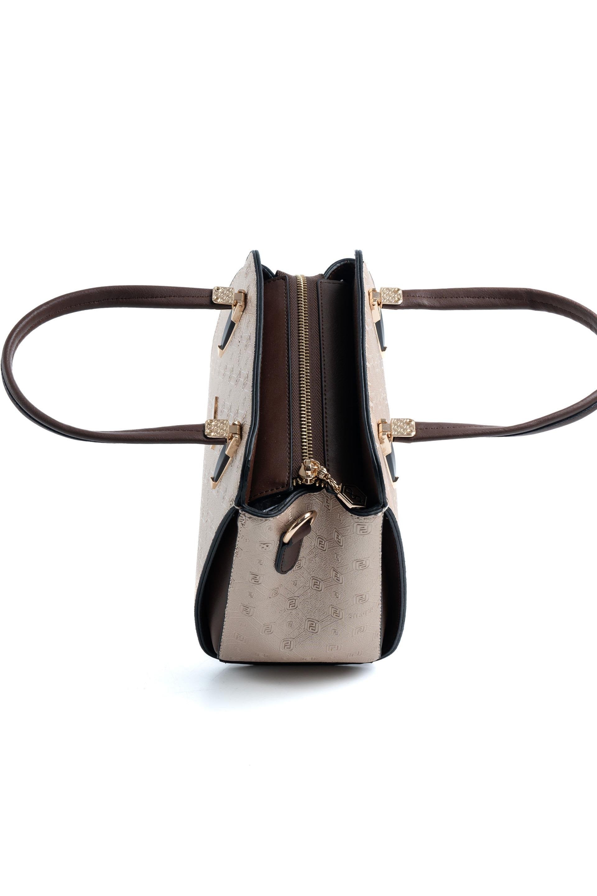 Silver & Polo Nut - Kahve SP1136 Kadın El Çantası